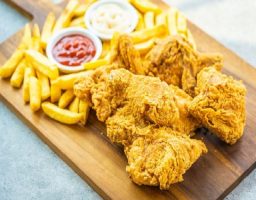 Pollo frito crujiente al estilo americano