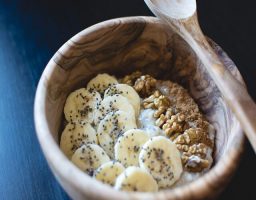 Bizcocho de plátano y chocolate