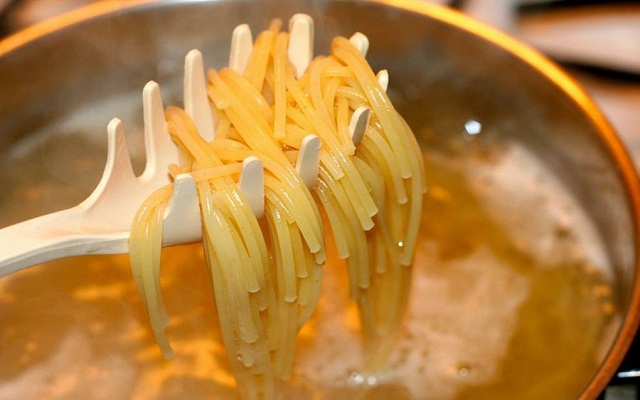 Espaguetis con trufa