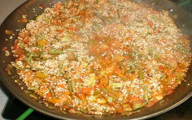 Berenjenas rellenas de quinoa