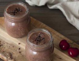 Batido de chocolate vegano