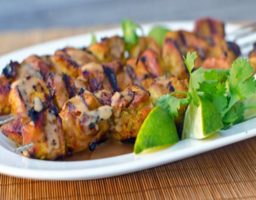 Brochetas de Pavo al Curry