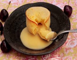 Coulant de chocolate blanco