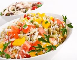 Ensalada de arroz basmati