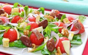 Ensalada de sandía y anchoas