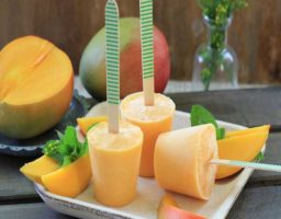Helado de melón y mango
