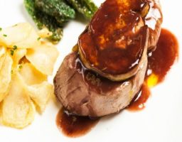 Solomillo de ternera con foie