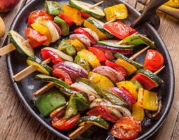 Brochetas de verduras