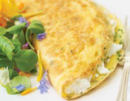 Tortilla con Queso de Cabra