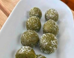 Trufas de vainilla y te verde
