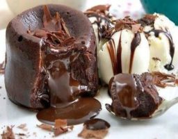 Volcán de chocolate