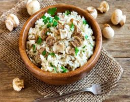 Receta de Arroz con Champiñones