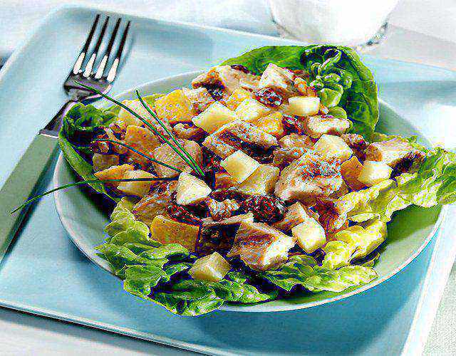 Receta de Ensalada de pollo y manzana