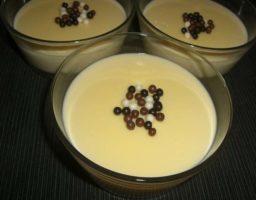 Natillas de chocolate blanco