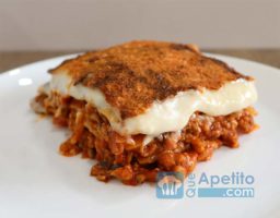 Receta de lasaña de carne con bechamel