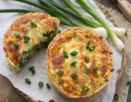 Quiche de ajos tiernos