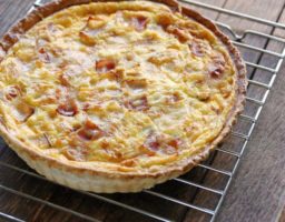 Quiche de bacon casera