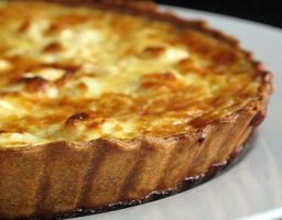 Quiché de puerro y queso de cabra