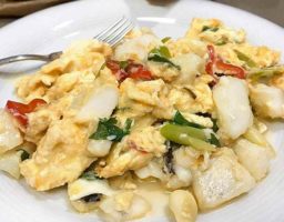 Revuelto de bacalao