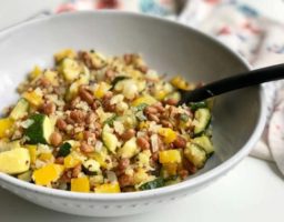 Alubias rojas y quinoa
