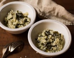 Receta de Risotto de alga wakame