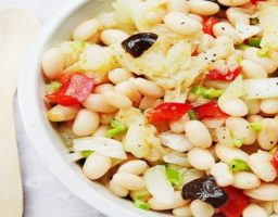 Empedrat de alubias y bacalao