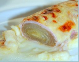 Endivias al horno con bechamel