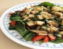 Receta de Ensalada templada con tofu