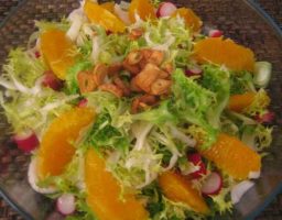 Escarola con naranja