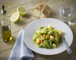 Receta de Judías Verdes con Patatas y huevos