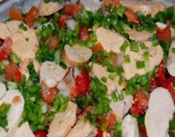 Huevas de pescado aliñadas
