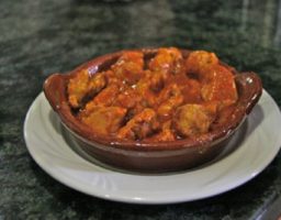 Mollejas de cerdo en salsa
