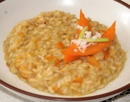 Risotto de calabaza y queso