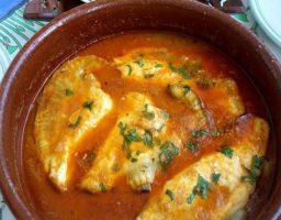 Rodaballo en salsa