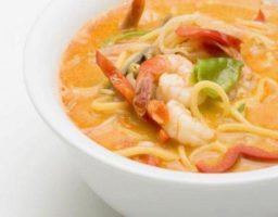 Receta de Fideos con gambas