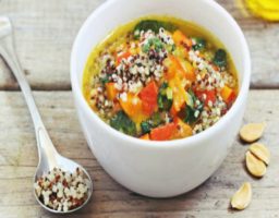 Receta de Sopa de quinoa y verduras