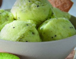 Sorbete de kiwi