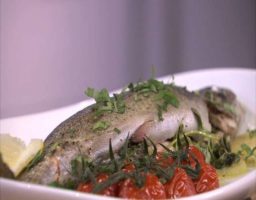 Papillotes de Trucha con Verduras