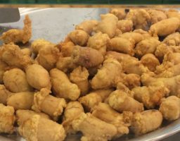 Huevas de merluza fritas