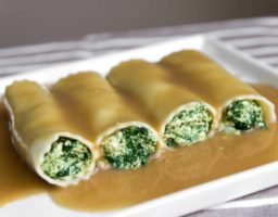 Canelones de tofu y verduras