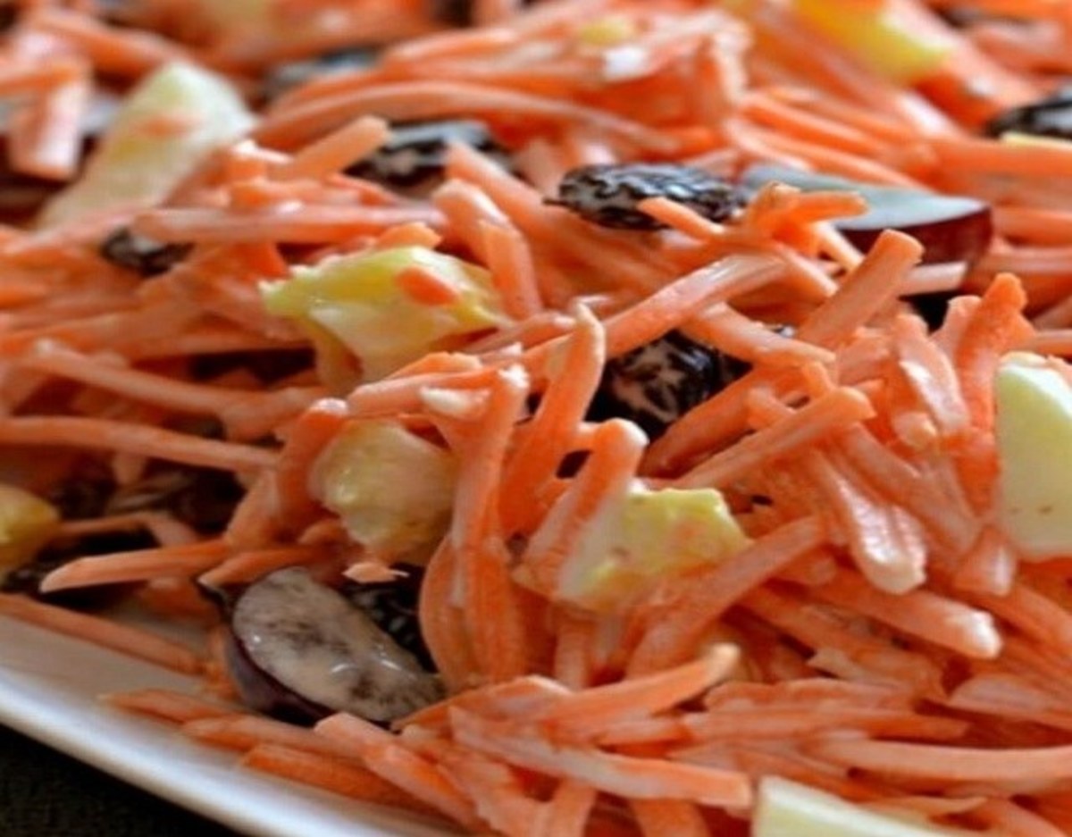 Receta de Ensalada de manzana y zanahoria