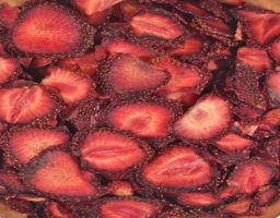 Fresas deshidratadas