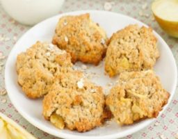 Galletas de quinoa y manzana