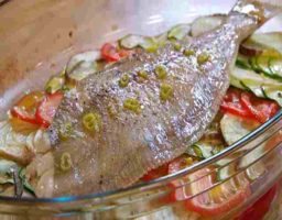 Gallo al horno (pescado)