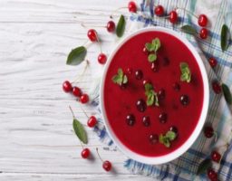 Gazpacho de cerezas