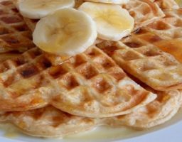 Gofres de plátano