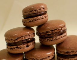 Macarons con chocolate