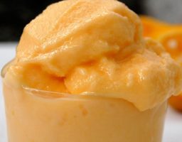 Sorbete de naranja