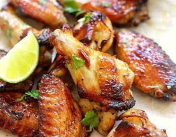 Alitas de pollo al ajillo al microondas
