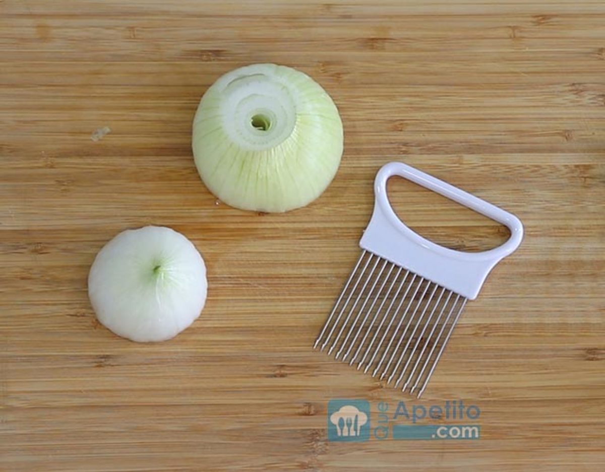 Cortador de cebollas práctico y fácil de usar